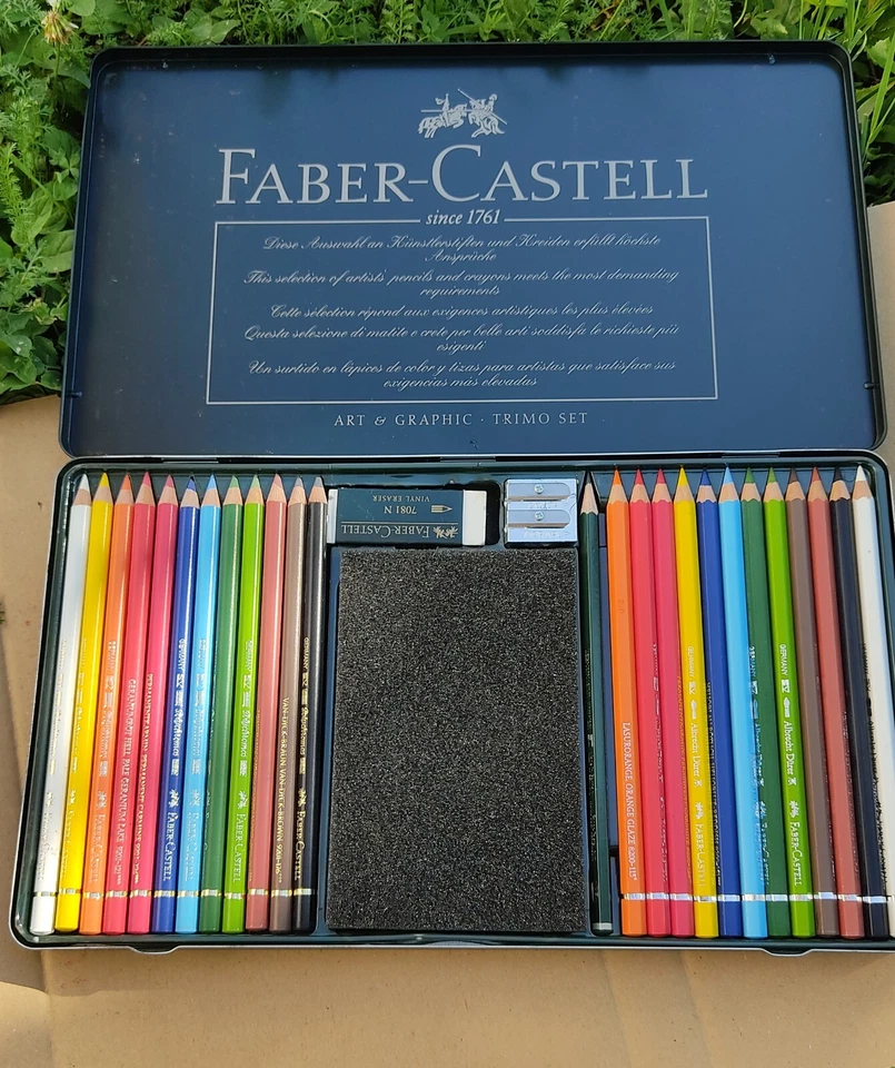 Faber Castell Art Set Künstlerfarbstifte Aquarellstifte Pastell 38 Artikel - Bild 2 von 4