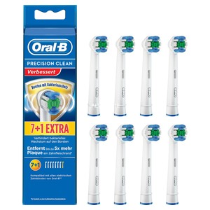 8x Recambios Original Cepillo de Dientes Braun Oral-B Precision Clean