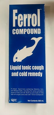 1 x Ferrol Compound flüssiges Tonikum Husten- und Erkältungsmittel 500 ml.
