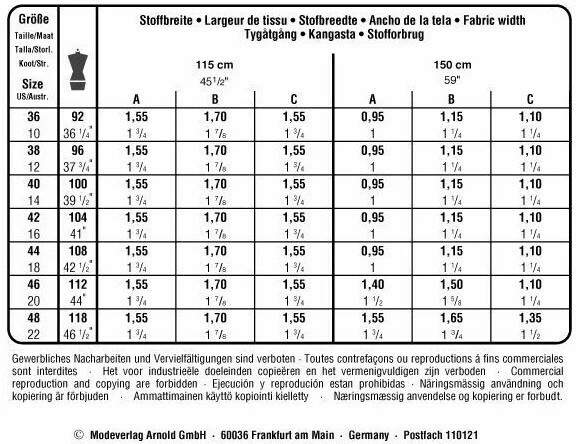 Neue Mode 22836 Pants & Capris w Contour Waist and Front Slits Sz 10-22 UNCUT - Image 3 of 4