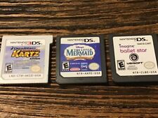 Lot Of 3 NINTENDO Games:SuperStar Kartz,The Little Mermaid,Imagine Ballet StarDS