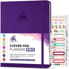 Clever Fox Planner PRO – Weekly & Monthly Life Planner to Increase Productivi...