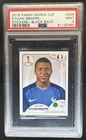 2018 World Cup: Russia Stickers Black/Gray Backs, Kylian Mbappe #209 PSA 9