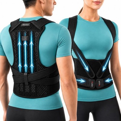 Posture Corrector for and Men Back Brace Adjustable Straightener for Upper Lo...