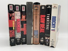 VHS Physical Media 80s 90s Action Lot *READ* Rambo Arnold Tombstone Tested Works