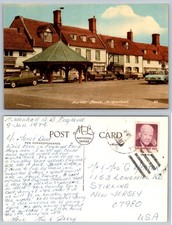 Market Place Mildenhall England Vintage Postcard 1974 RAF Air Base