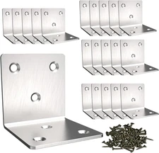 Stainless Steel Corner Bracket,Joint Right Angle Bracket,L Shape Heavy Duty Meta