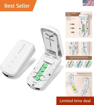 Pill Cutter for Small Pills, Pill Splitter for Tiny Pills - Precisely Cuts in...