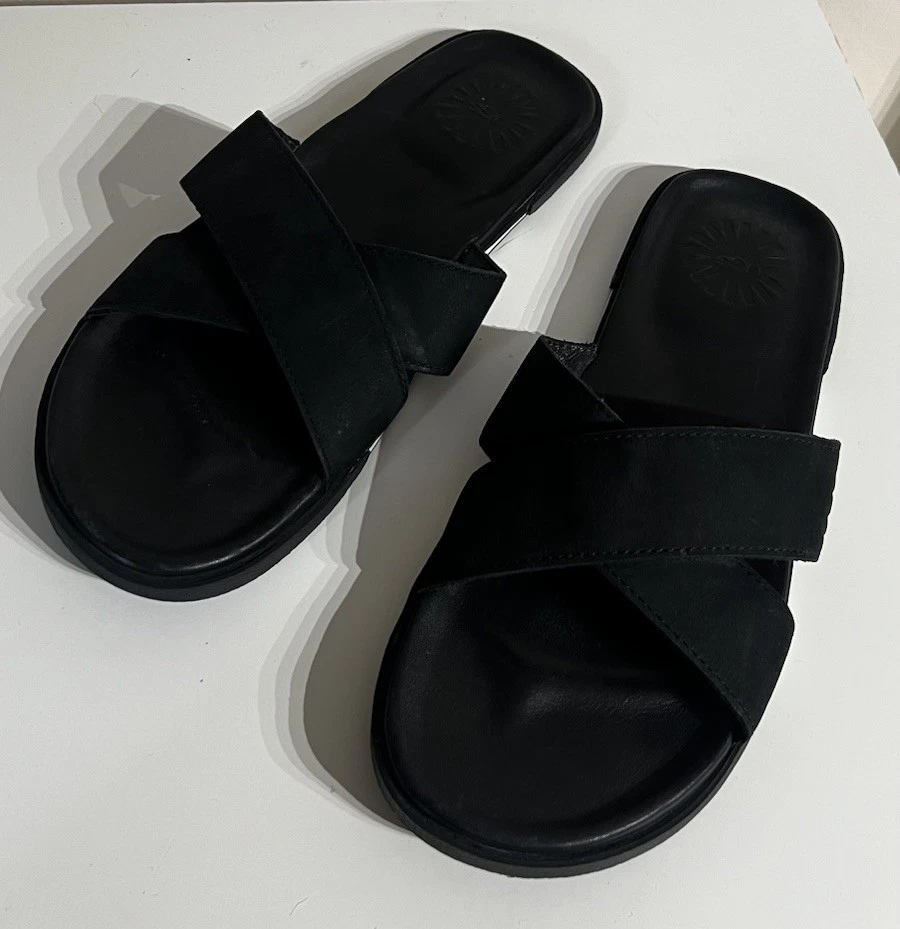 UGG M Leather Upper Sandals for Men for sale | eBay