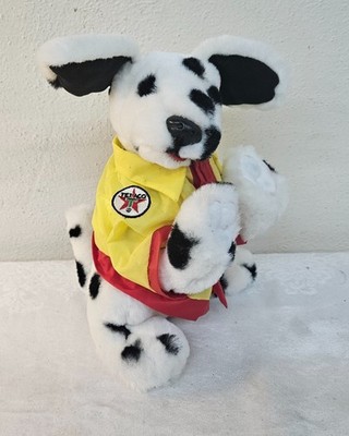 1998 Ertl TEXACO Oil Dalmation Dog Plush Stuffed Toy STUFFY