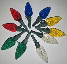 10 LED Christmas Mini Light Bulbs Replacement Bulbs, Pre-owned 