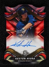 2019 Bowman Platinum Wal-Mart Cut Red 3/10 Keston Hiura Rookie Auto RC rg5