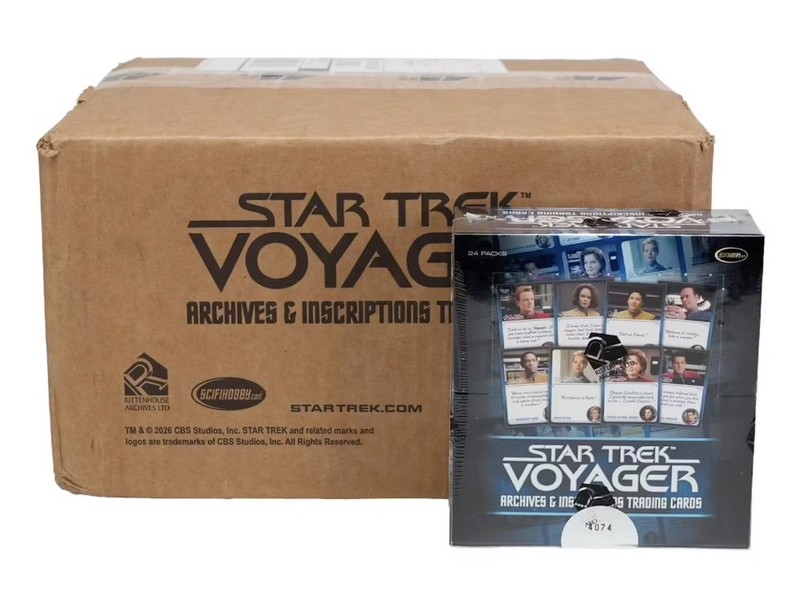 2026 RITTENHOUSE STAR TREK VOYAGER ARCHIVES & INSCRIPTIONS 12 BOX HOBBY CASE