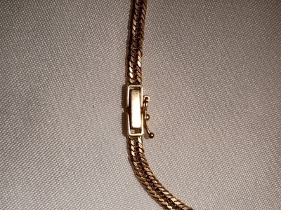 18k Japan Yellow Gold 12 Cut Kihei Chain Necklace 50 cm 20” Long