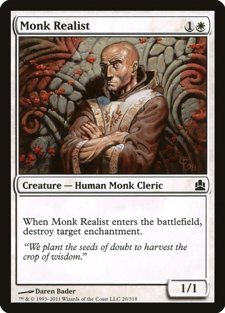 Monk Realist - 20 - Commander - MTG