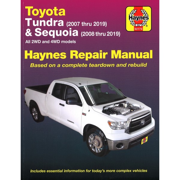 Toyota Tundra Sequoia 2007-2019 Reparaturhandbuch Haynes-image