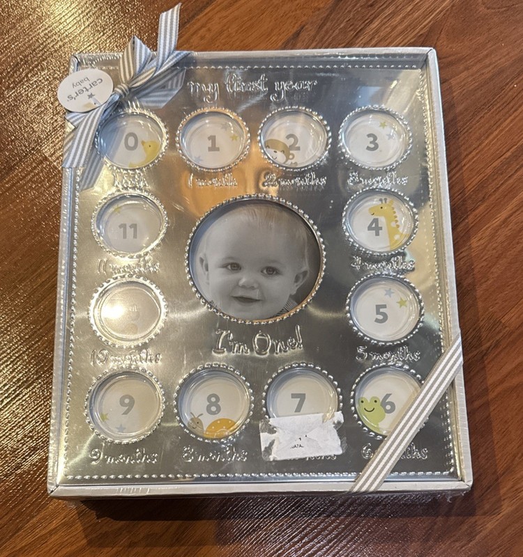 Carters my first year photo frame