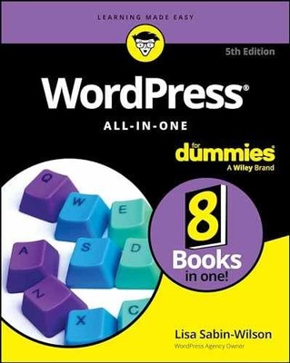 WordPress All-in-One For Dummies - Paperback, by Sabin-Wilson Lisa - Very Good