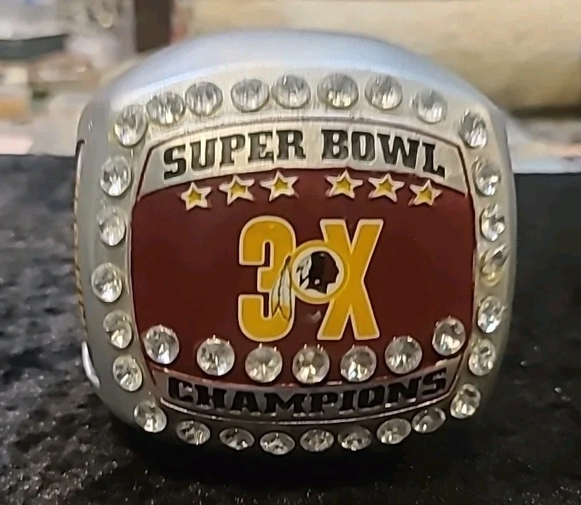 Réplica de pisapapeles anillo Super Bowl Washington con licencia oficial Foto 3 de 4