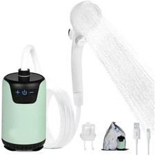 Outdoor Camping Portable Electric Shower Pump with LED Display Adjustable Water