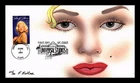 DR JIM STAMPS US COVER HAND PAINTED MARILYN MONROE LEGENDS OF HOLLYWOOD FDC