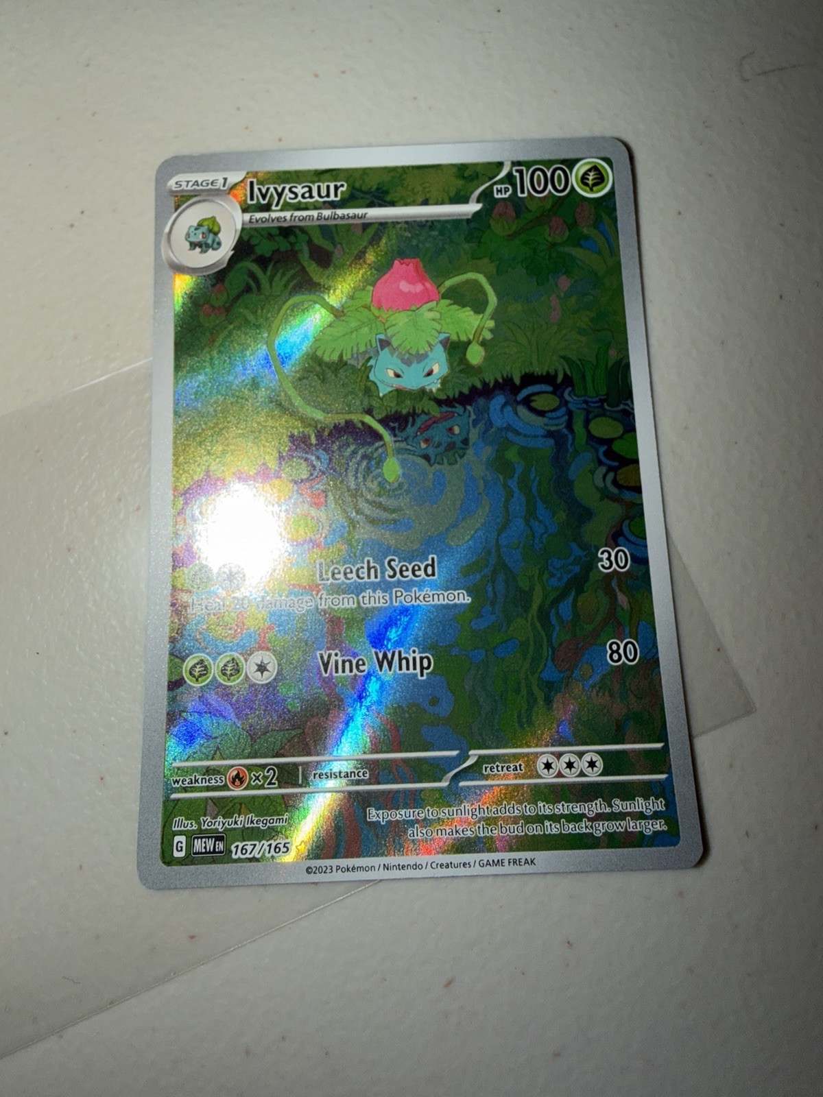 Pokemon TCG Ivysaur 167 IR SV: 151 2023 NM/SINGLE
