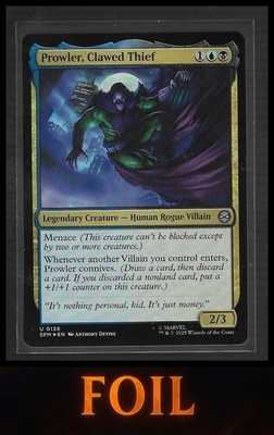 MTG Marvel's Spider-Man #138 Prowler, Clawed Thief Foil