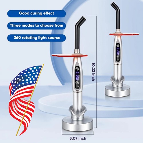 Dental Wireless Cordless LED Cure Curing Light Lamp 1500mw 5W Tool Resin Lamp US - Picture 18 of 24