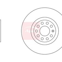 Apec Seat Exeo 3R2 2008-2013 Bremsscheibe Vorne (Einzeln) DSK2285