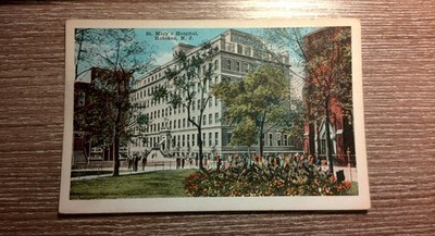 St. Mary's Hospital Hoboken NJ Vintage Postcard Fred. Post.