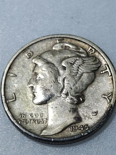 1945 S Mercury Silver 90% Dime BU 10c US Type Coin  San Francisco