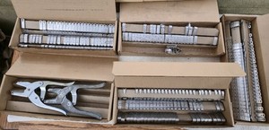 VINTAGE LOT 100s Hundreds of Metal Salt Lake Stamp CO Ear Tags and 2x Pliers!