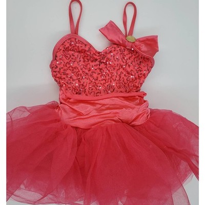 Little Stars Pink Sequin Tutu Leotard Dance Dress Costume Ballet Tap Jazz SC