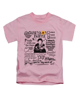 Text Montage Benson Boone Kids T-Shirt Cute Childrens Tee Tour Top New