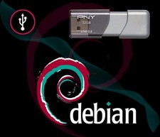 DEBIAN Linux 32GB Bootable USB Install  Live Flash Drive