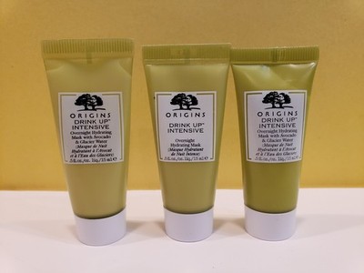 Origins ~ Lot of 3 Drink Up Intensive Overnight Hydrating Mask ~0.5 oz/EACH