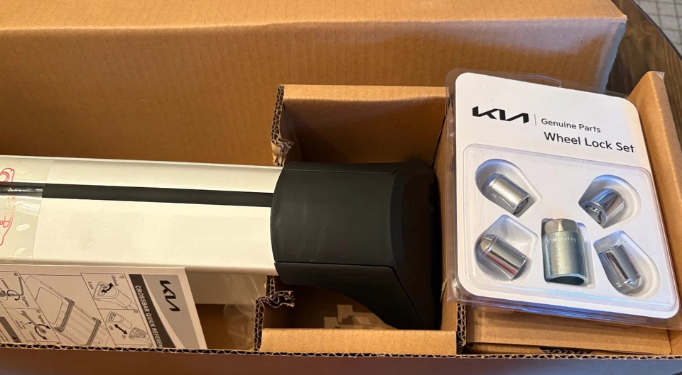 Barras transversais para rack de teto Kia Seltos ~ Q5F21 Au000/AU001 novas na caixa mais bônus - Imagem 4 de 4