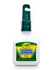 2 Crayola Washable Glue Dries Clear Washable Nontoxic, 4 Ounce/Bottles LBs1toy