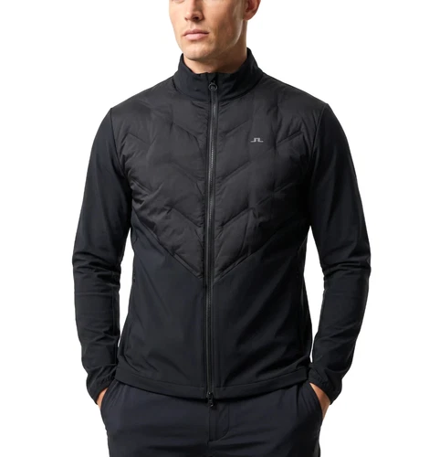 J.LINDEBERG Shield Hybrid Golf Jacket Men Size L Tight Slim Fit Stretch - product listing photo