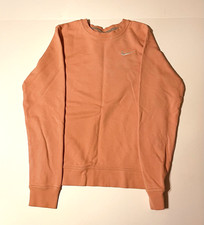 Nike Women's Sweatshirt Salmon Pink - Size Small - Long Sleeve Crew Neck Cotton
