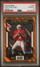 2023 PANINI SCORE LAVA #307 CLAYTON TUNE 30/565 PSA 10