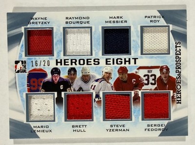 HEROES EIGHT '16-17 LEAF H8-01 GRETZKY/LEMIEUX/ROY/HULL/MESSIER/BOURQUE+#16/20 
