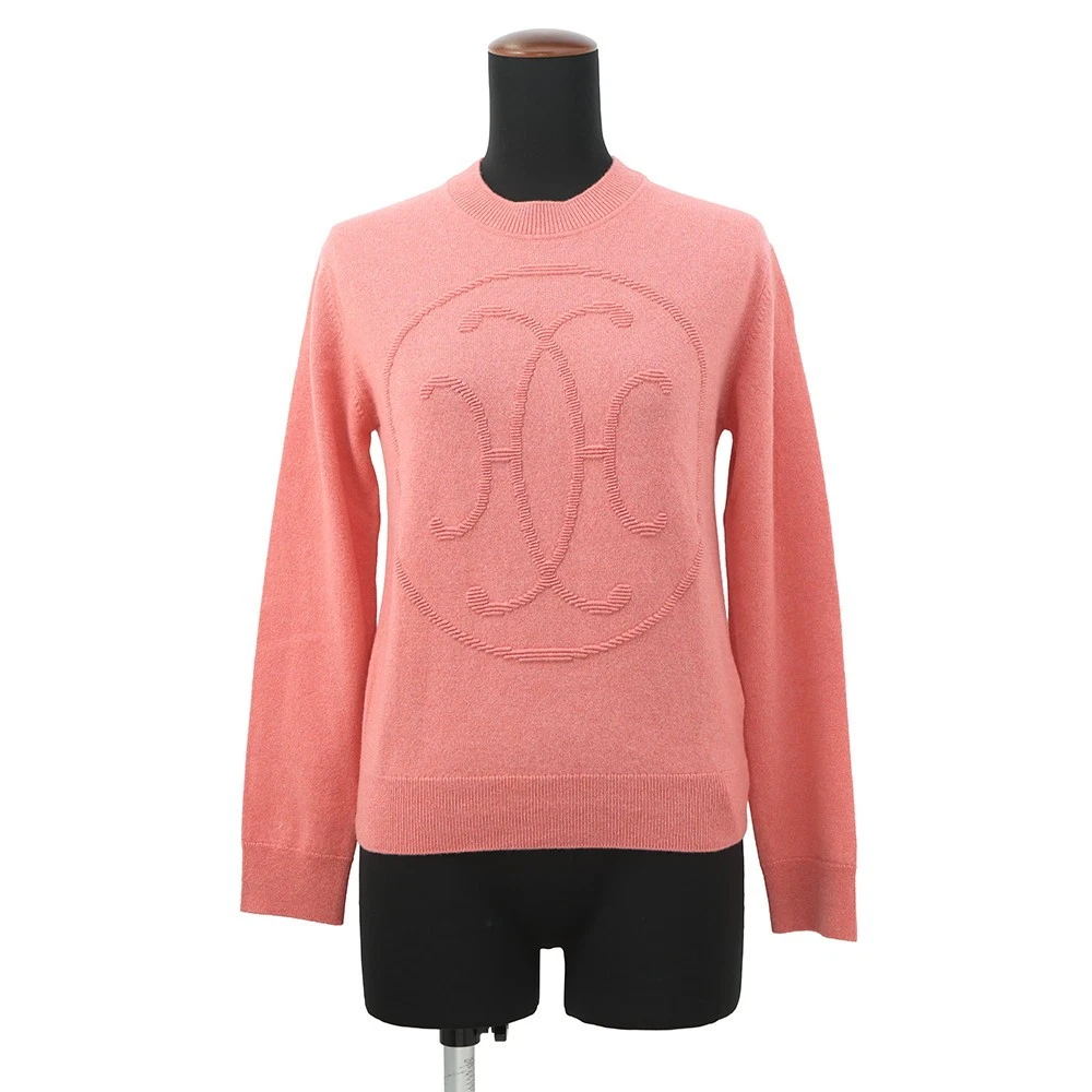 Hermes — HERMES H-Lift Knit Size 36 Cashmere100% Pink