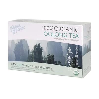 100% Organic Oolong Tea, 100 Tea Bags -Lower Caffeine- Herbal Health Benefits