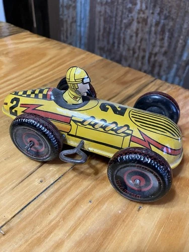 Vintage Louis Marks #2 Speed Racer Tin Windup 1920’s-1930’s