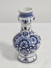 Royal Delft Porzellan Vase  Holland Blau Höhe 20 cm - handbemalt