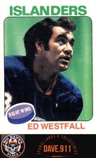 Ed Westfall 1975-76 Topps #302 New York Islanders