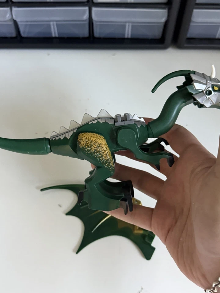 Lego 7048 Green Dragon from Troll Warship Set - Image 3 of 4