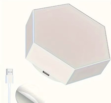 1Pz Lampada Esagonale LED RGB Touch Componibile Luce Notturna Modulare Fai da Te