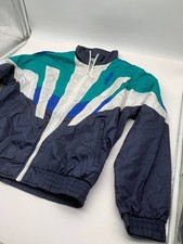 Vintage adidas Originals Trainingsjacke Retro 90er Gr. 168 (S) Blau/Türkis